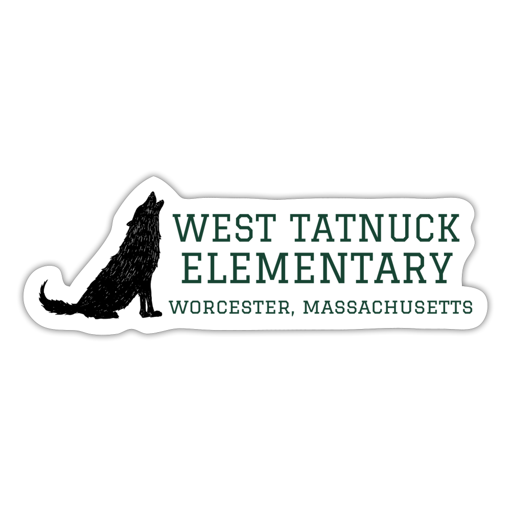 West Tatnuck Elementary Sticker 095 - white matte