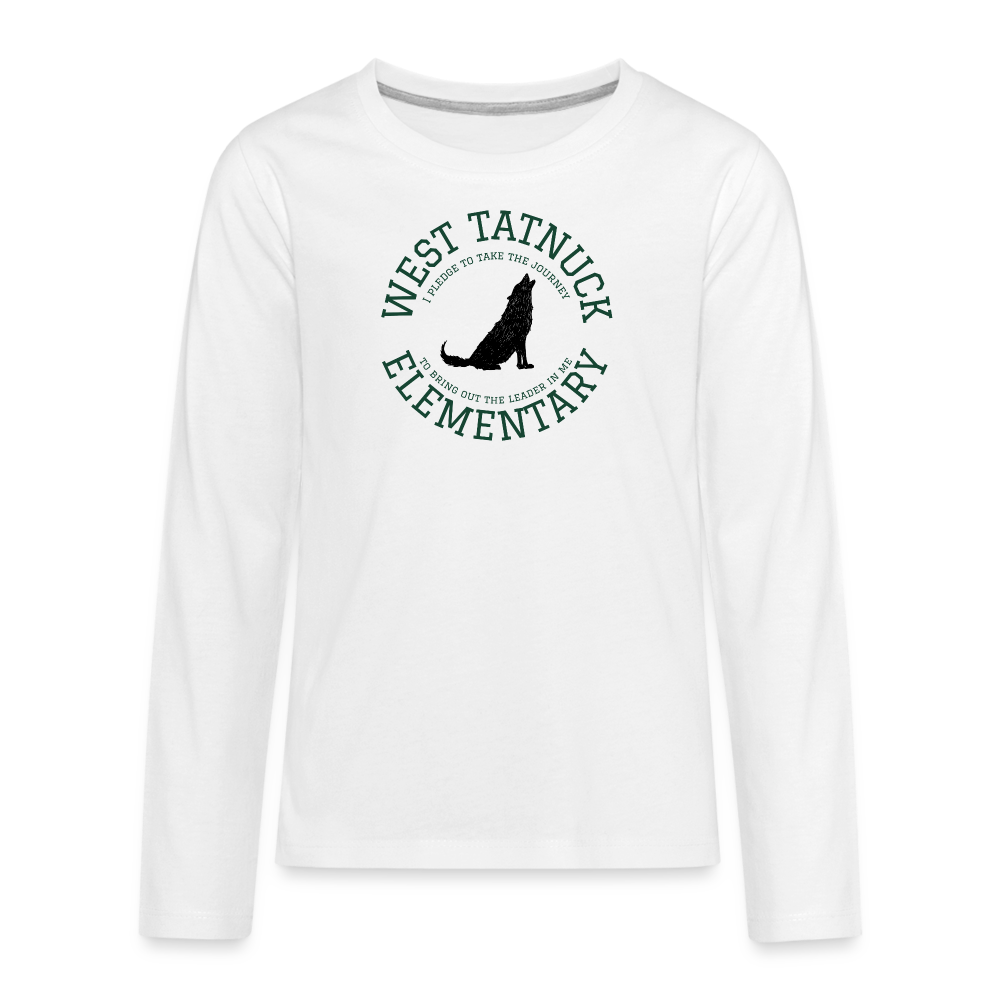 West Tatnuck Elementary KIDS Long Sleeve 039 - white