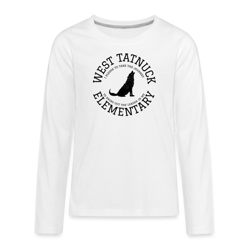 West Tatnuck Elementary KIDS Long Sleeve 038 - white