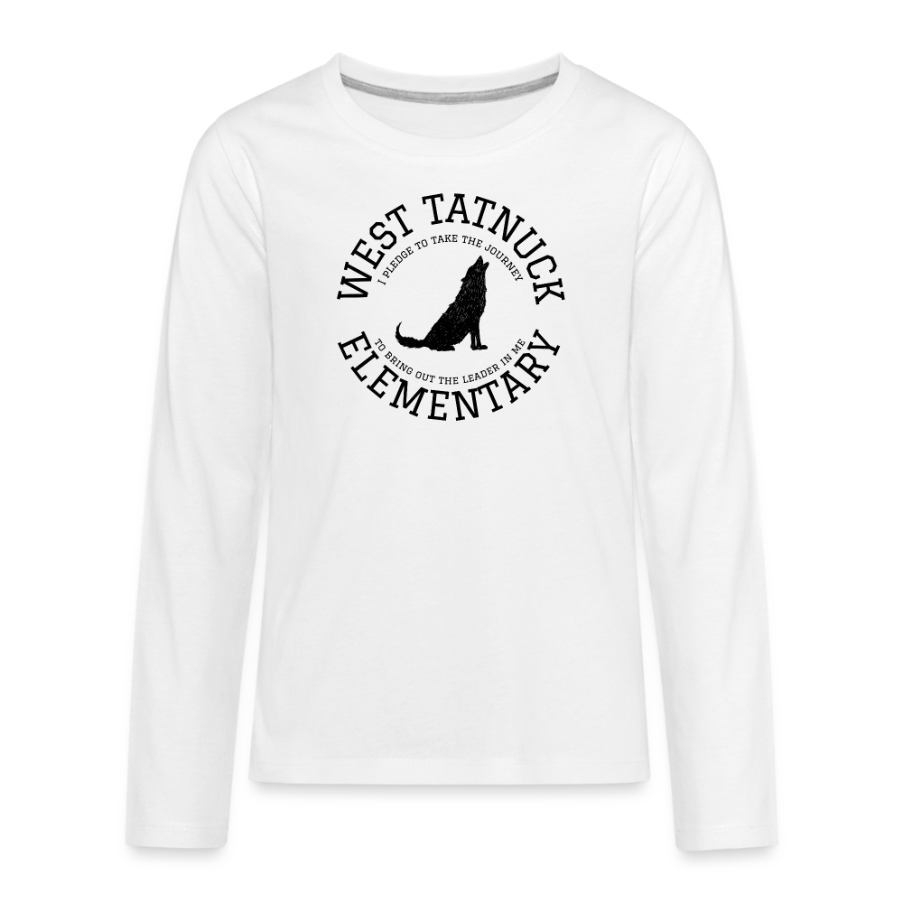 West Tatnuck Elementary KIDS Long Sleeve 038 - white