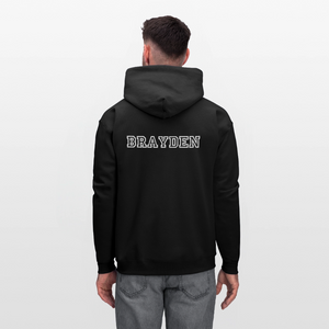 Baseball Mom Customizable Hoodie - Black - black