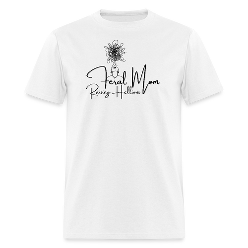 Feral Mom Unisex T-Shirt - White - white