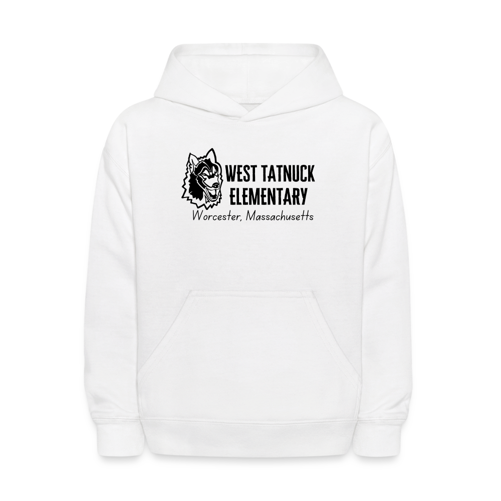 West Tatnuck Elementary Kids Hoodie 070 - white