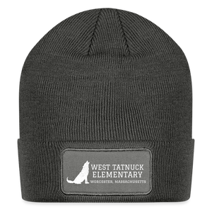 West Tatnuck Elementary Adult Beanie 079 - charcoal grey