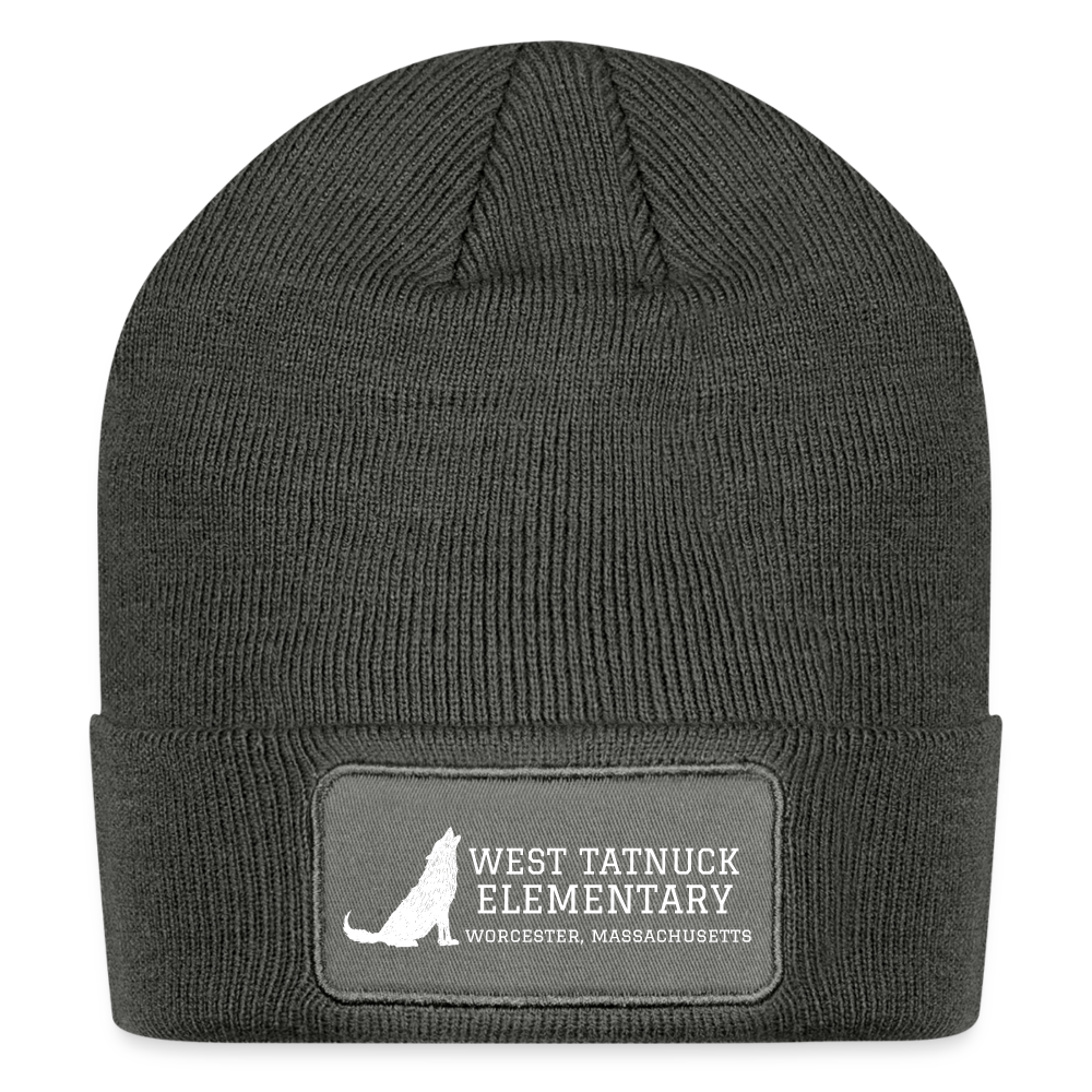 West Tatnuck Elementary Adult Beanie 079 - charcoal grey