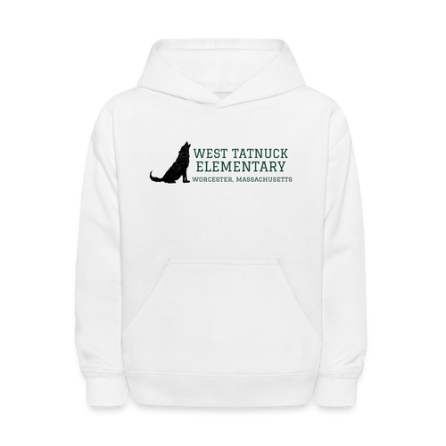 West Tatnuck Elementary Kids Hoodie 064 - white