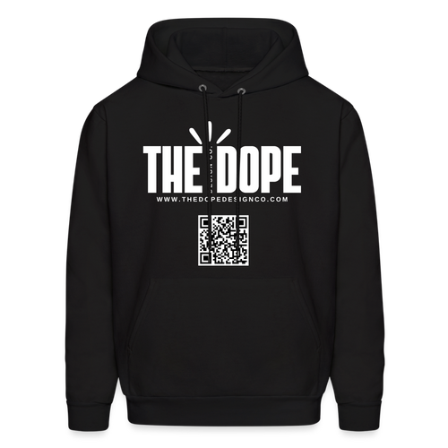 The Dope Design Co Hoodie WITH QR CODE - black