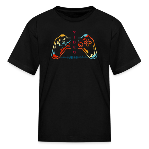 Video Gamer KIDS T-Shirt - Black - black