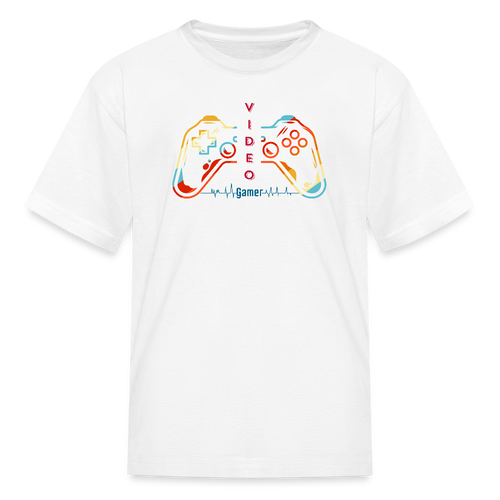 Video Gamer KIDS T-Shirt - White - white