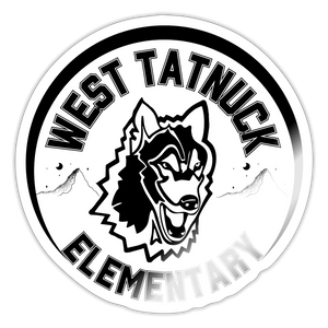 West Tatnuck Elementary Sticker 097 - white glossy