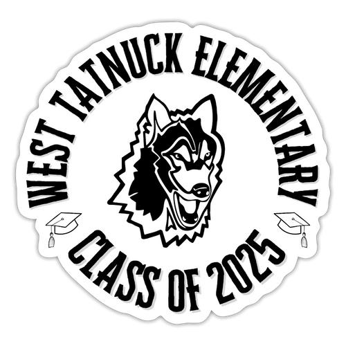 West Tatnuck Elementary Sticker - white matte