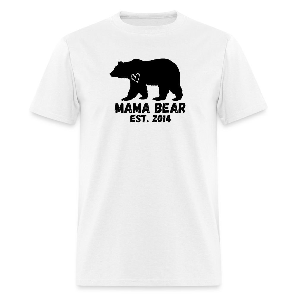 Mama Bear Customizable Unisex T-Shirt - white