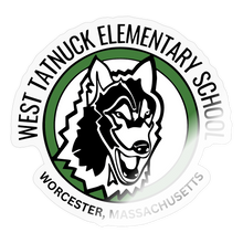 Load image into Gallery viewer, West Tatnuck Elementary Sticker 092 - transparent glossy