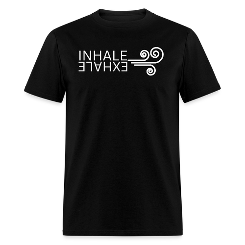 Inhale/Exhale Unisex T-Shirt Black - black