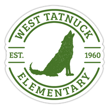 Load image into Gallery viewer, West Tatnuck Elementary Sticker 096 - white matte