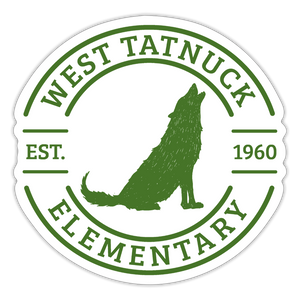 West Tatnuck Elementary Sticker 096 - white matte