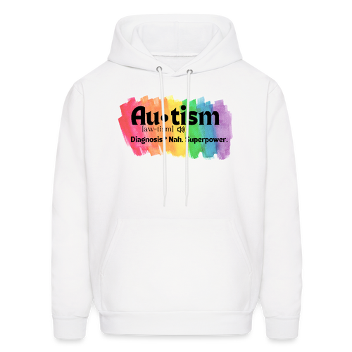 Autism Diagnosis Hoodie - White - white