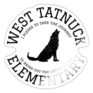 West Tatnuck Elementary Sticker 093 - white glossy