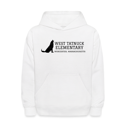 West Tatnuck Elementary Kids Hoodie 061 - white