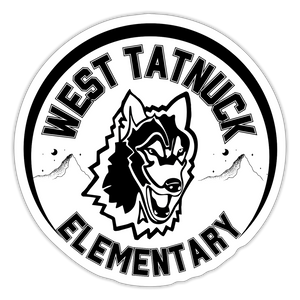 West Tatnuck Elementary Sticker 097 - white matte