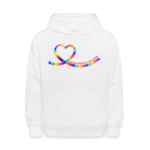 Autism Speaks KIDS Hoodie - White - white