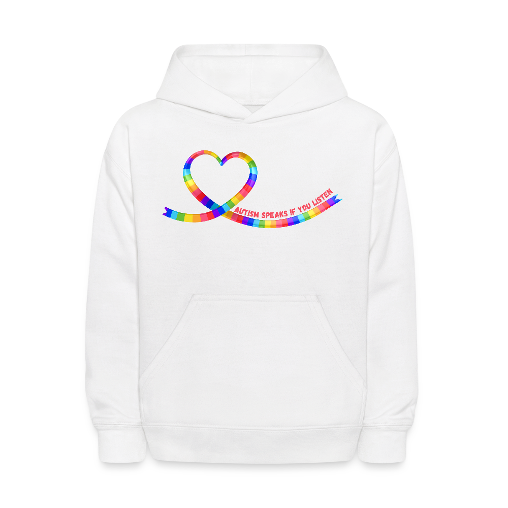 Autism Speaks KIDS Hoodie - White - white