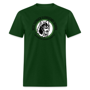 West Tatnuck Elementary Adult T-Shirt 008 - forest green