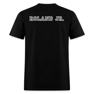 Baseball Dad Customizable Unisex T-Shirt - Black - black