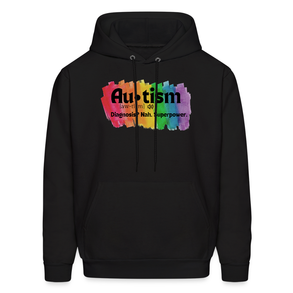 Autism Diagnosis Hoodie - Black - black