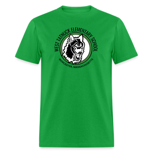 West Tatnuck Elementary Adult T-Shirt 008 - bright green