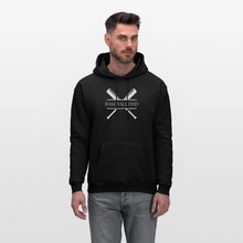 Load image into Gallery viewer, Baseball Dad Customizable Hoodie- Black - black