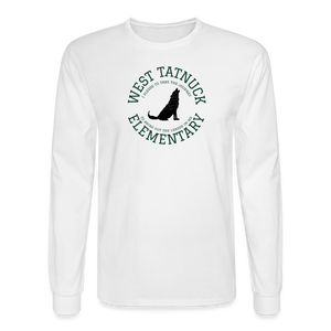 West Tatnuck Elementary Adult Long Sleeved T-Shirt - 015 - white