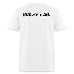 Baseball Dad Customizable Unisex T-Shirt - White - white
