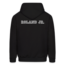 Load image into Gallery viewer, Baseball Dad Customizable Hoodie- Black - black