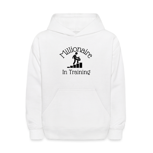 Millionaire In Training KIDS Hoodie White - white