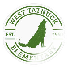 Load image into Gallery viewer, West Tatnuck Elementary Sticker 096 - transparent glossy