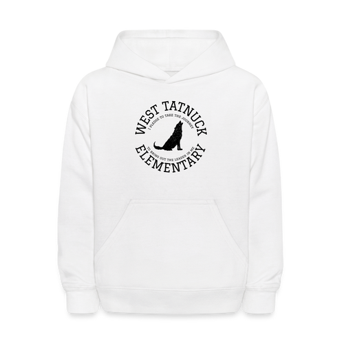 West Tatnuck Elementary Kids Hoodie 062 - white