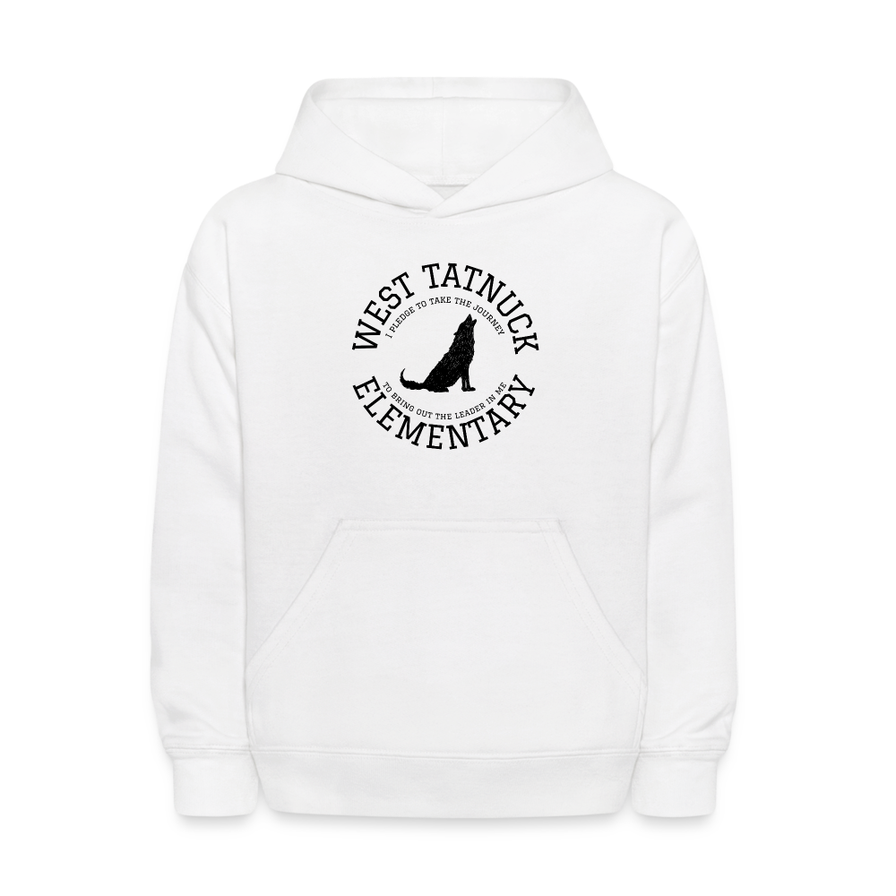 West Tatnuck Elementary Kids Hoodie 062 - white