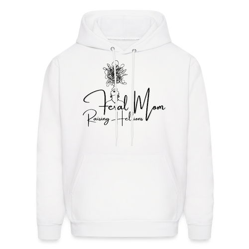 Feral Mom Hoodie - White - white
