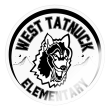 Load image into Gallery viewer, West Tatnuck Elementary Sticker 097 - transparent glossy