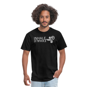 Inhale/Exhale Unisex T-Shirt Black - black