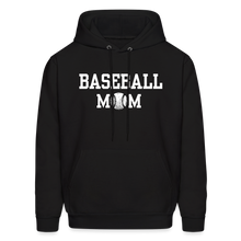 Load image into Gallery viewer, Baseball Mom Customizable Hoodie - Black - black