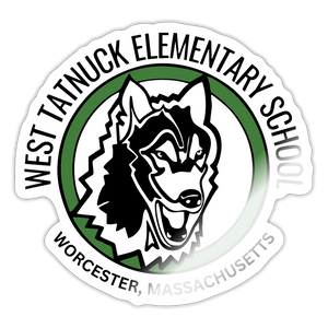 West Tatnuck Elementary Sticker 092 - white glossy