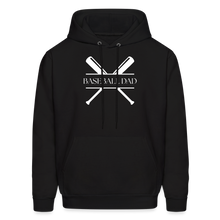 Load image into Gallery viewer, Baseball Dad Customizable Hoodie- Black - black