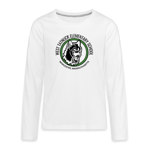 West Tatnuck Elementary KIDS Long Sleeve 044 - white