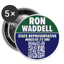 Load image into Gallery viewer, Buttons 3" ( 5-pack) - white