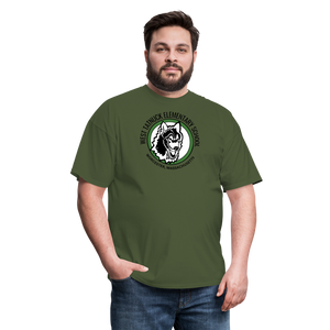 West Tatnuck Elementary Adult T-Shirt 008 - military green