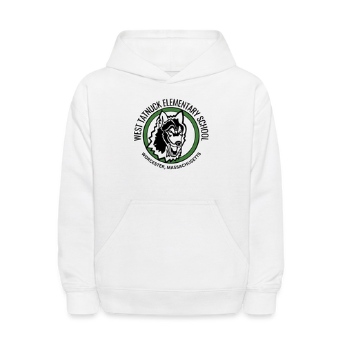 West Tatnuck Elementary Kids Hoodie 068 - white