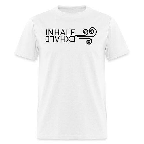 Inhale/Exhale Unisex T-Shirt - white