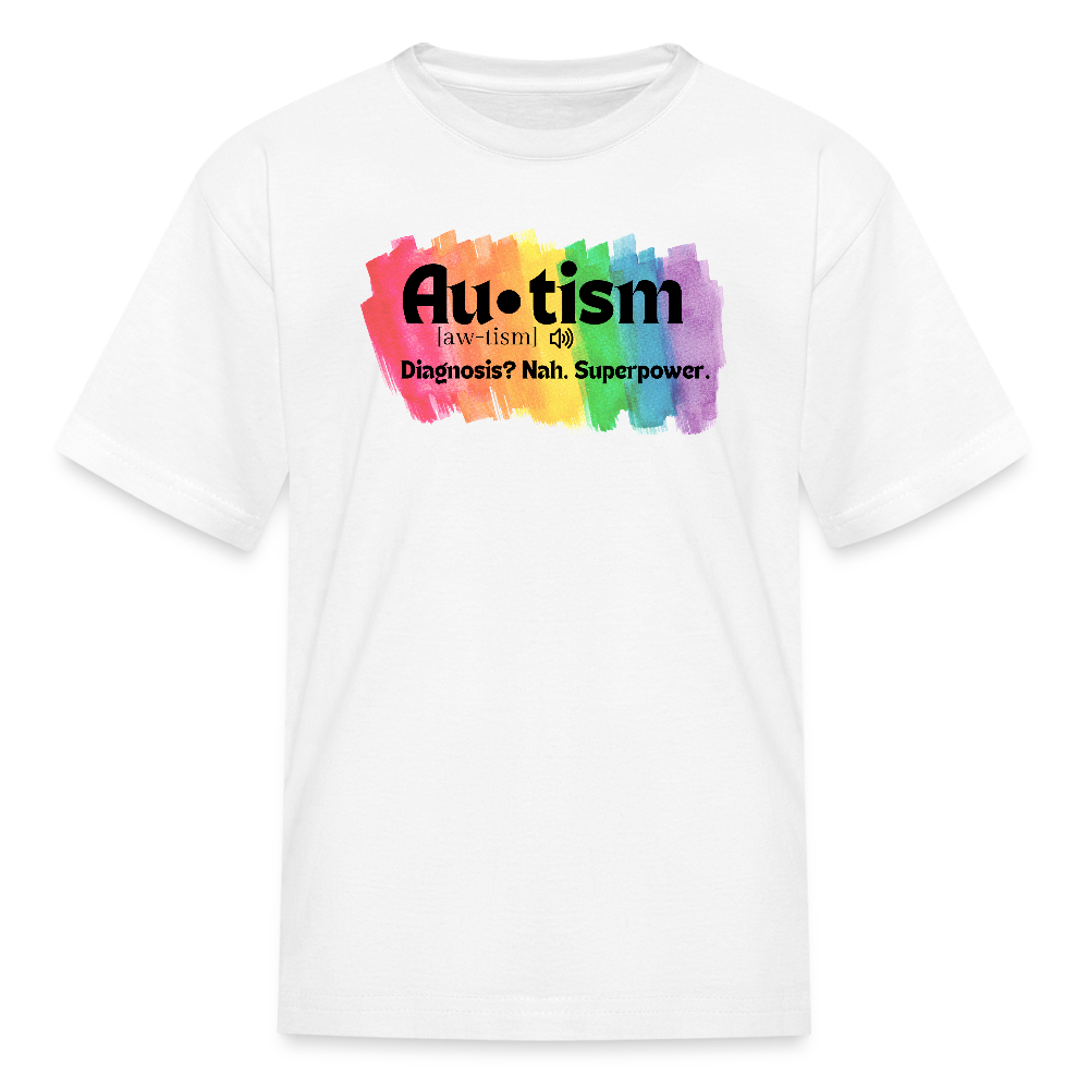 Autism Diagnosis Unisex T-Shirt - White KIDS - white